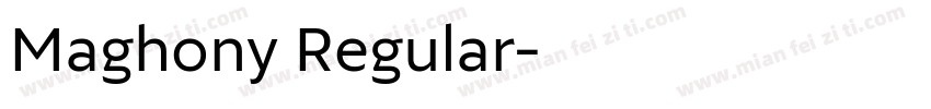 Maghony Regular字体转换
